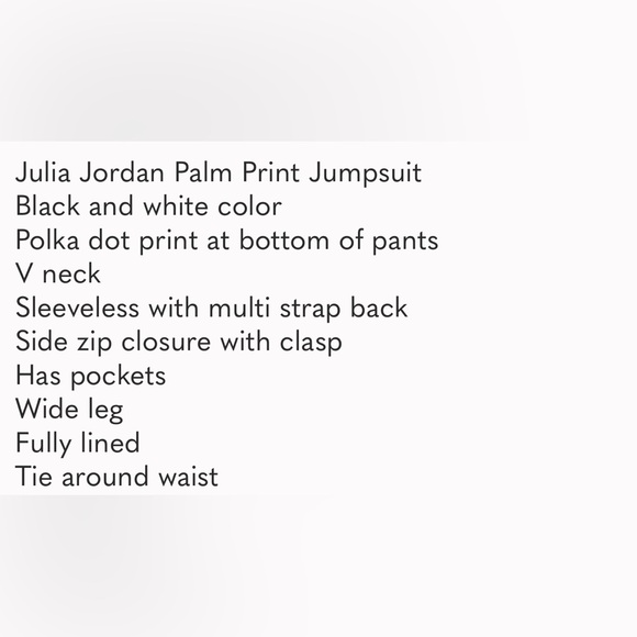 NWT Julia Jordan Palm Print Jumpsuit SZ 6 - Picture 2 of 11